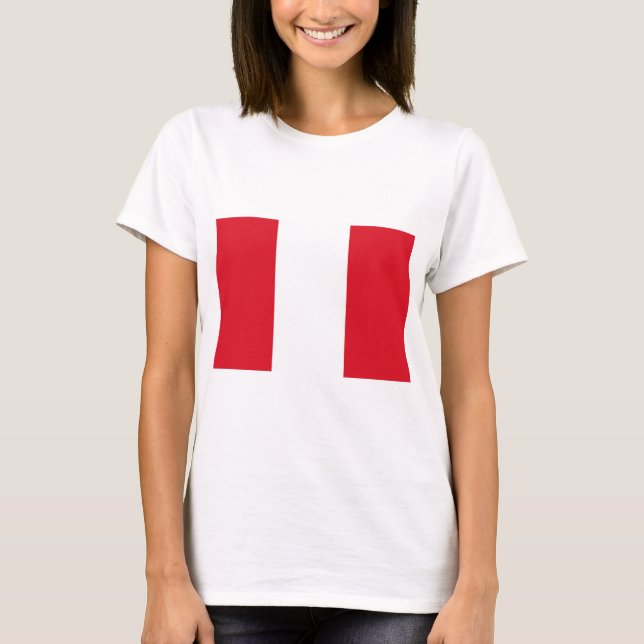 Peruvian Flag (Peru) T-Shirt (Front)