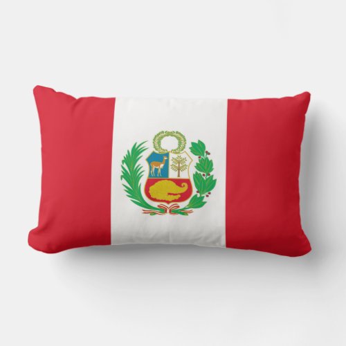 Peruvian flag pillow