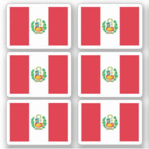 Peruvian flag sticker
