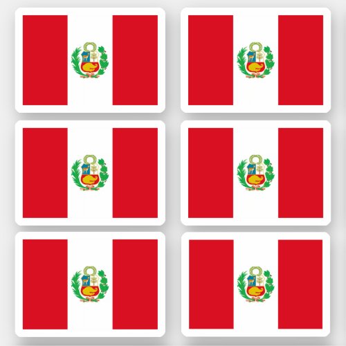 Peruvian flag sticker