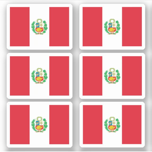 Peruvian flag sticker (Front)