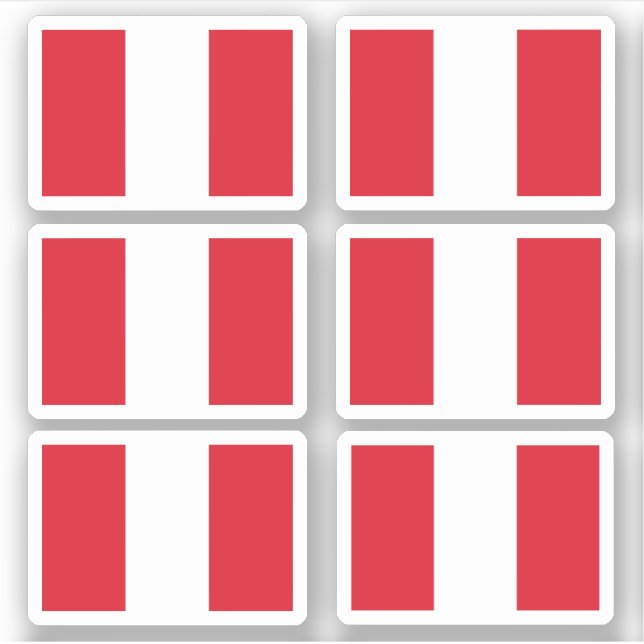 Peruvian flag sticker (Front)