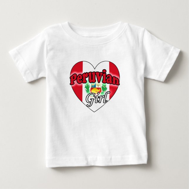 Peruvian Girl Baby T-Shirt (Front)