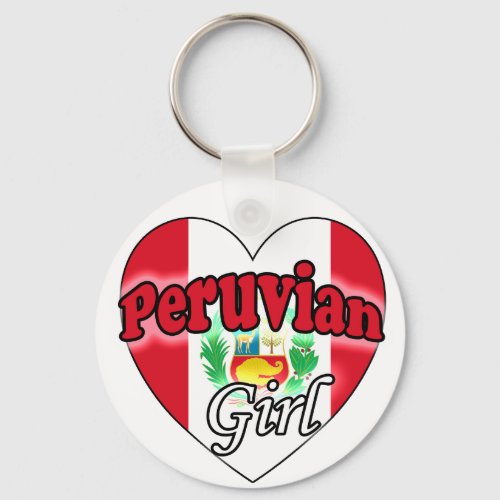 Peruvian Girl Keychain