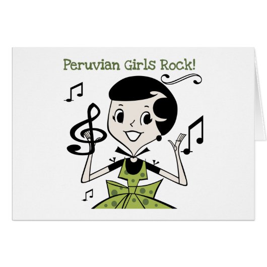 Peruvian Girls Rock Cards (Front Horizontal)