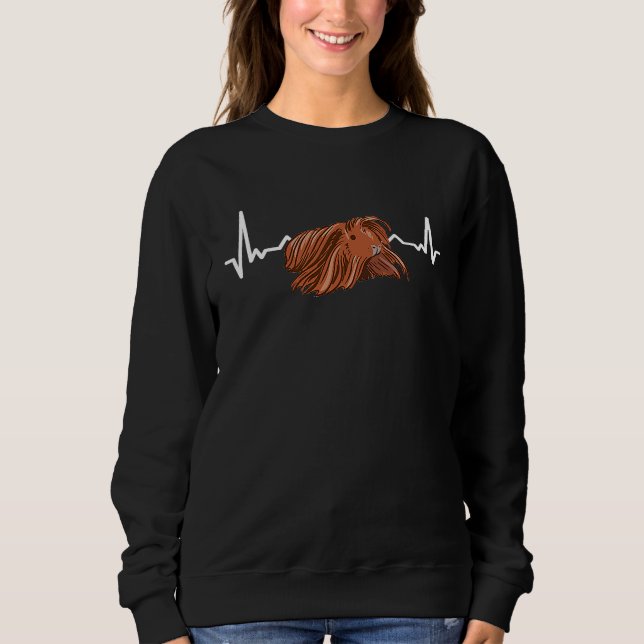 Peruvian Guinea Pig Heartbeat Fan Men Women Kids Sweatshirt (Front)