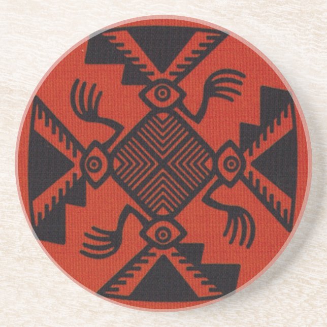 Peruvian Inca Bird Drink Coaster (Front)