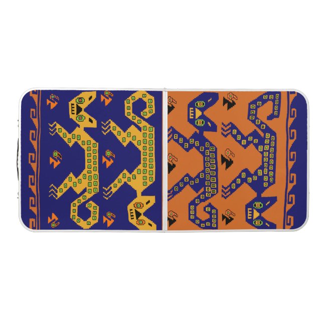 Peruvian Inca Cat Tail Gate Table Tennis Ping Pong (Top)
