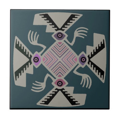Peruvian Inca Pajaro Tile