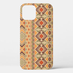 Peruvian Indian: Tribal Geometric Seamless iPhone 12 Case