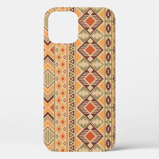 Peruvian Indian: Tribal Geometric Seamless Case-Mate iPhone Case (Back)