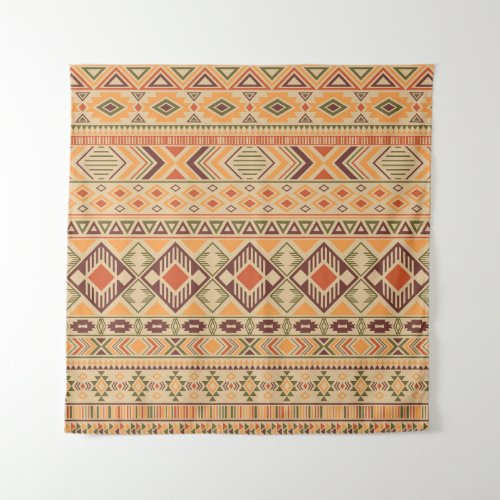 Peruvian Indian Tribal Geometric Seamless Tapestry