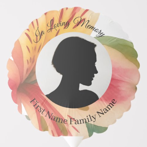 Peruvian lili memorial balloon