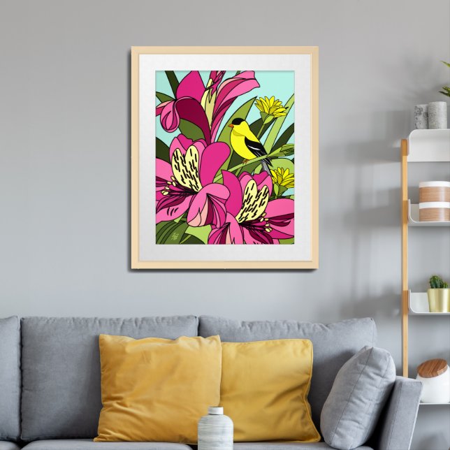 Peruvian Lilies Framed Art (Living Room 3)