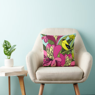 Peruvian Lilies Throw Pillow