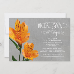 Peruvian Lily Bridal Shower Invitations