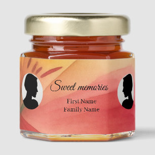 Peruvian lily memorial honey jar favor favors