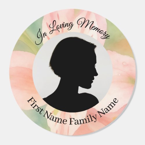 Peruvian lily memorial stickers