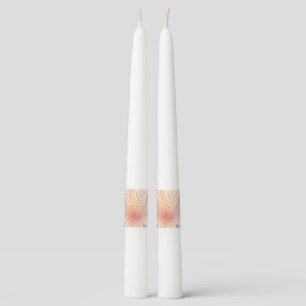 Peruvian lily pastel funeral memorial taper candle