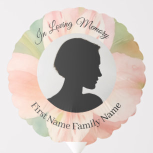Peruvian lily pastel memorial  balloon