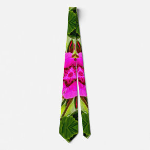 Peruvian Lily Pattern Neck Tie