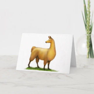 Peruvian Llama Card