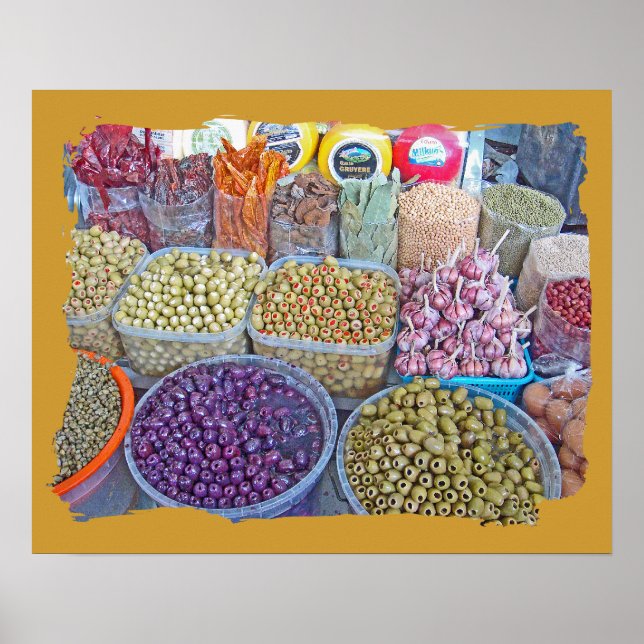 Peruvian Matket-Olives Poster (Front)