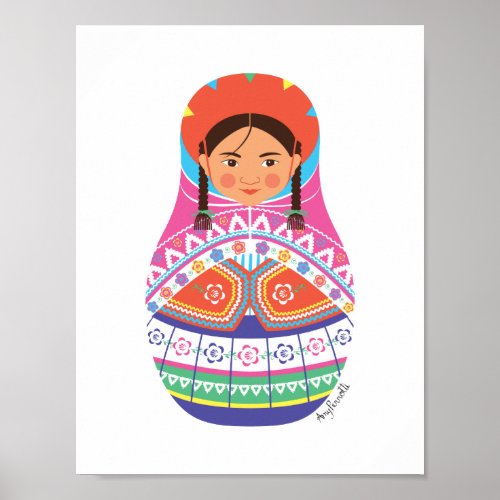 Peruvian Matryoshka Poster