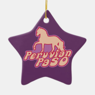 Peruvian Paso Ceramic Ornament