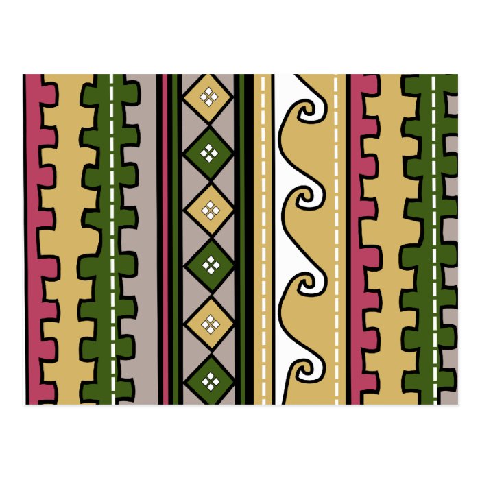 Peruvian Pattern Postcard