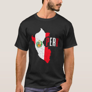 Peruvian - Peru Country Map Flag T-Shirt