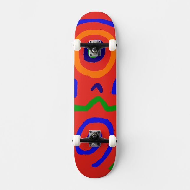 Peruvian Tribal Indian Inca Bird Skateboard Deck (Front)