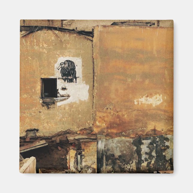 peruvian vulture urban wall magnet (Front)