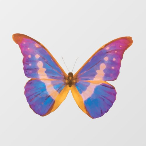 Peruvian Watercolor Butterfly Window Cling