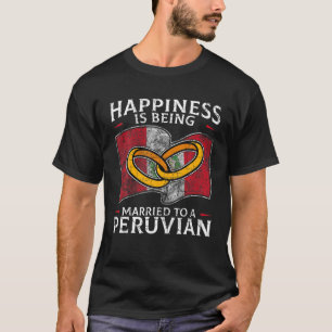 Peruvian Wedding Republic Of Peru Married Heritage T-Shirt