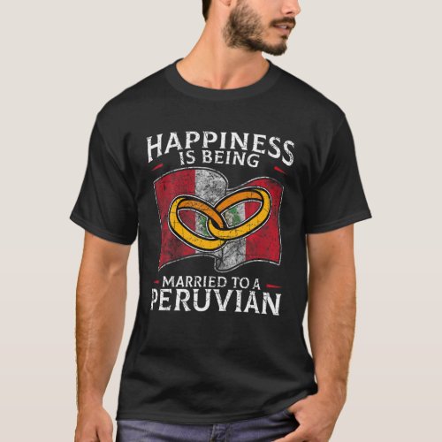 Peruvian Wedding Republic Of Peru Married Heritage T_Shirt