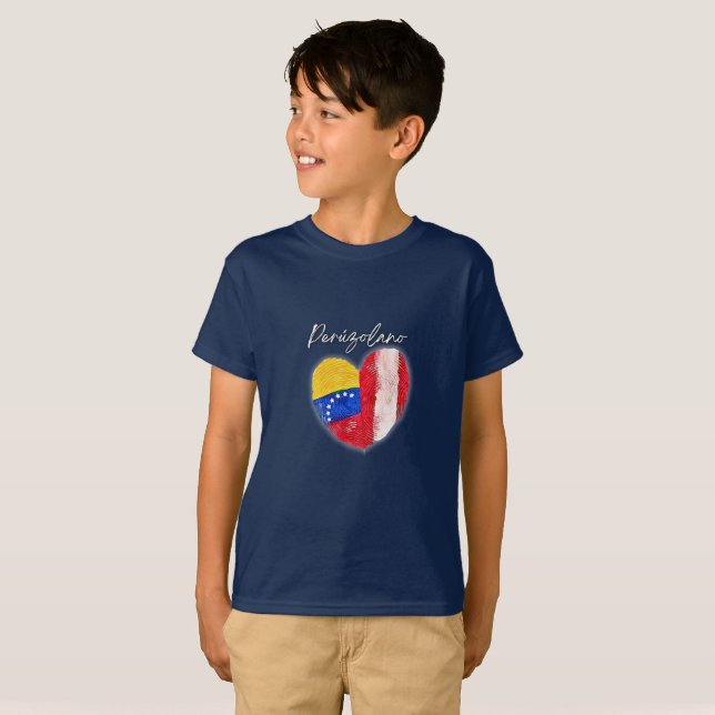 "Peruzolano" - Pride Peru-Venezuela T-Shirt (Front Full)