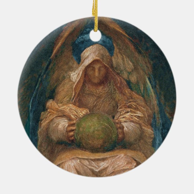 Pervading Spirit Angel Ceramic Ornament (Back)