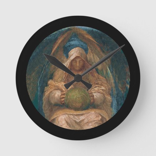 Pervading Spirit Angel Round Clock