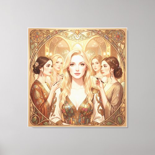 Peryte Series: The Golden Muse Canvas Print