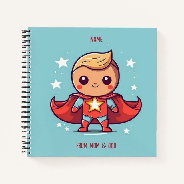 PERZONALIZED SUPER HERO NOTEBOOK (Front)