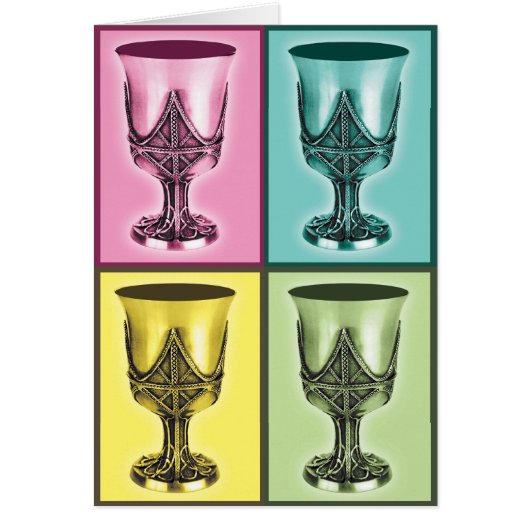 Pesach - 4 cups of wine cards (Front)