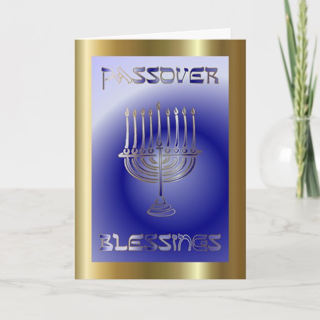 Pesach Passover Jewish Holiday Card (Front)