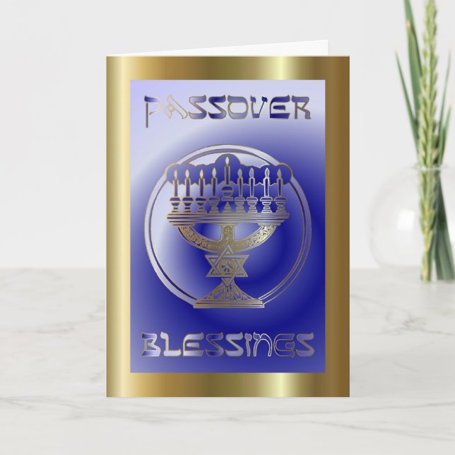 Pesach Passover Jewish Holiday Card (Front)