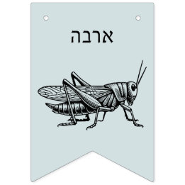 Pesach Plagues for Seder Bunting Flags