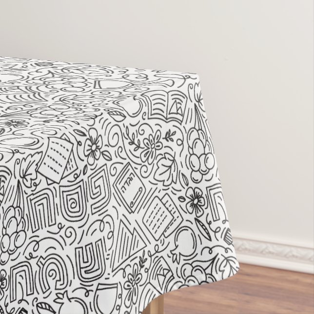 Pesach Sameach Tablecloth (In Situ)