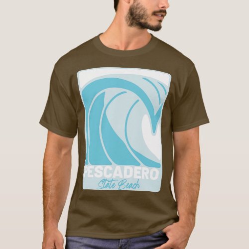 Pescadero State Beach California Atlantic Ocean FL T_Shirt