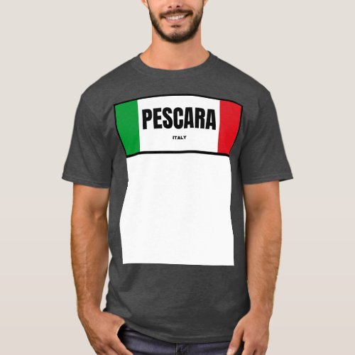 Pescara City in Italian Flag Colors T_Shirt