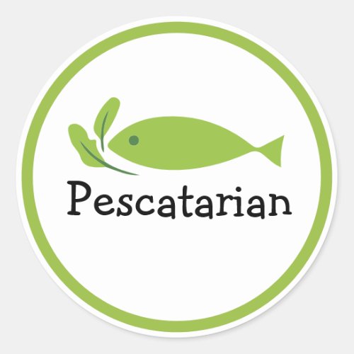 Pescatarian Diet Fish Ecological Green Food Label