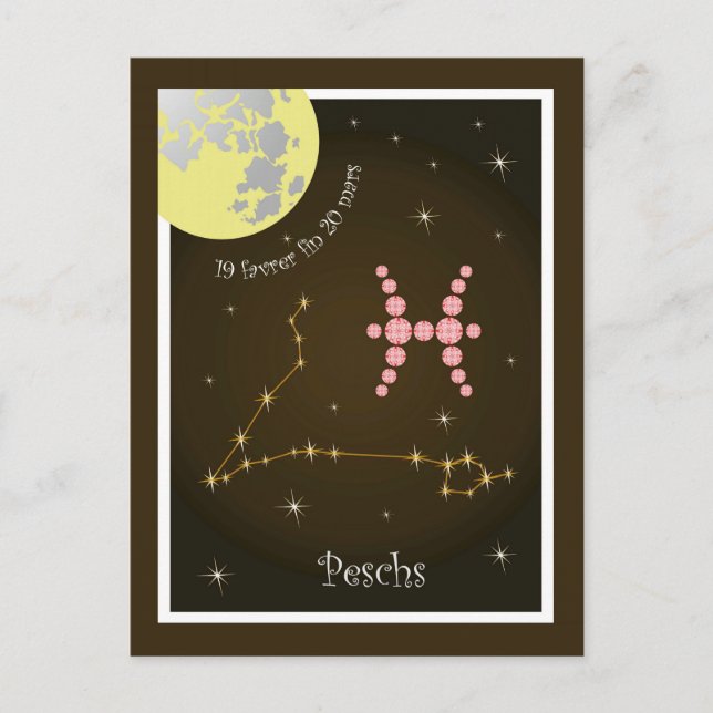 Peschs 19 favrer fin 20 mars Postkarte Postcard (Front)